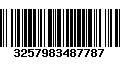 Código de Barras 3257983487787