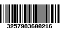 Código de Barras 3257983600216