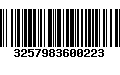 Código de Barras 3257983600223