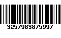 Código de Barras 3257983875997