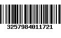 Código de Barras 3257984011721