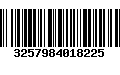 Código de Barras 3257984018225