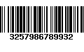 Código de Barras 3257986789932