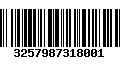 Código de Barras 3257987318001