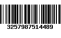 Código de Barras 3257987514489