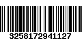 Código de Barras 3258172941127