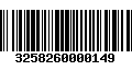 Código de Barras 3258260000149