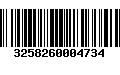 Código de Barras 3258260004734