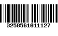 Código de Barras 3258561011127