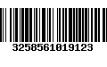 Código de Barras 3258561019123