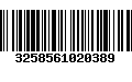 Código de Barras 3258561020389