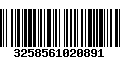 Código de Barras 3258561020891