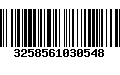 Código de Barras 3258561030548