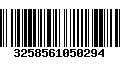 Código de Barras 3258561050294