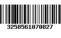 Código de Barras 3258561070827