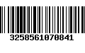 Código de Barras 3258561070841