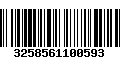 Código de Barras 3258561100593