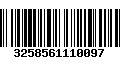 Código de Barras 3258561110097