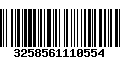 Código de Barras 3258561110554