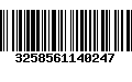 Código de Barras 3258561140247