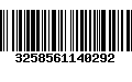 Código de Barras 3258561140292