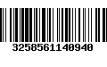 Código de Barras 3258561140940