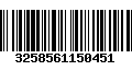 Código de Barras 3258561150451