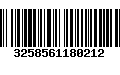 Código de Barras 3258561180212