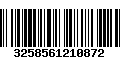 Código de Barras 3258561210872