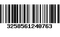 Código de Barras 3258561240763