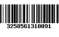 Código de Barras 3258561310091