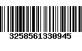 Código de Barras 3258561330945