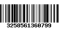 Código de Barras 3258561360799