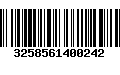 Código de Barras 3258561400242