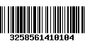 Código de Barras 3258561410104