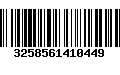 Código de Barras 3258561410449