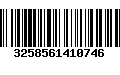 Código de Barras 3258561410746