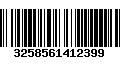 Código de Barras 3258561412399