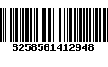 Código de Barras 3258561412948