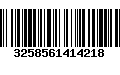 Código de Barras 3258561414218