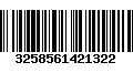 Código de Barras 3258561421322