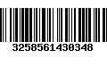 Código de Barras 3258561430348