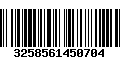 Código de Barras 3258561450704