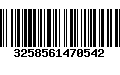 Código de Barras 3258561470542