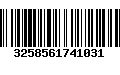 Código de Barras 3258561741031