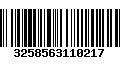 Código de Barras 3258563110217