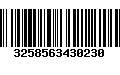 Código de Barras 3258563430230