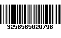 Código de Barras 3258565020798