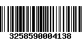 Código de Barras 3258590004138