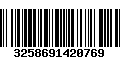 Código de Barras 3258691420769